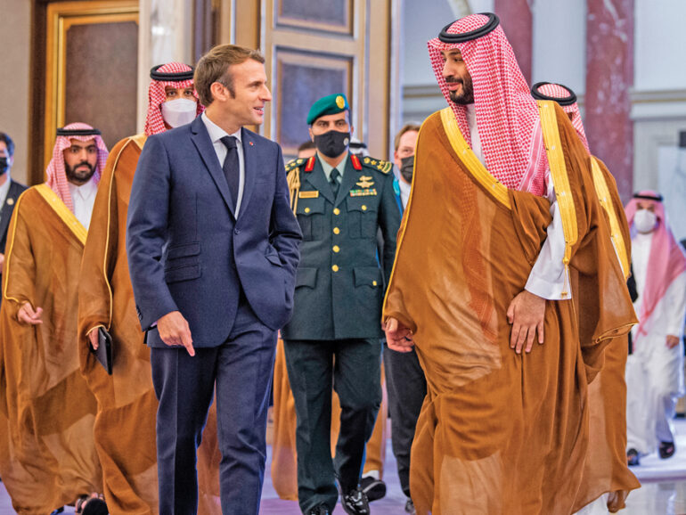Macron-in-Saudi-to-talk-regional-stability