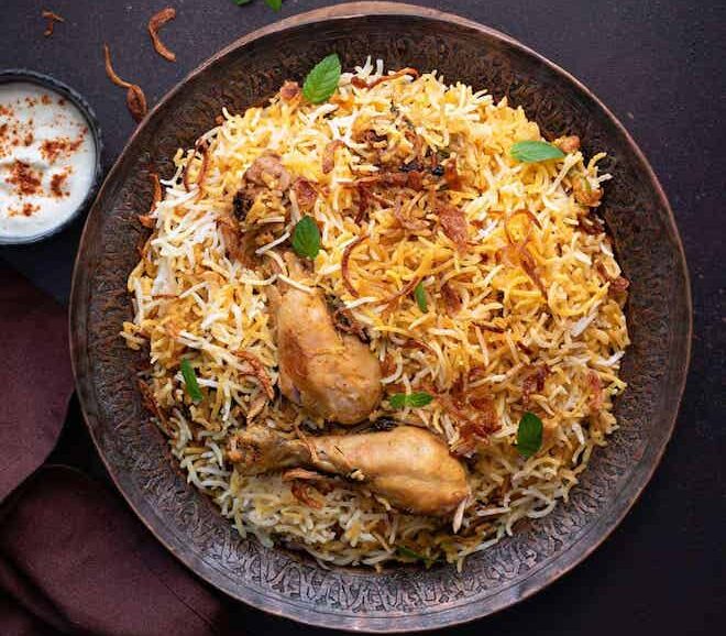 Karachi chicken biryani