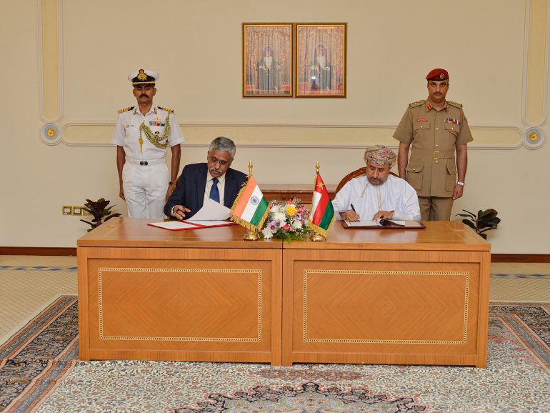 Oman, India ink MoU on procurement of defence material, equipment