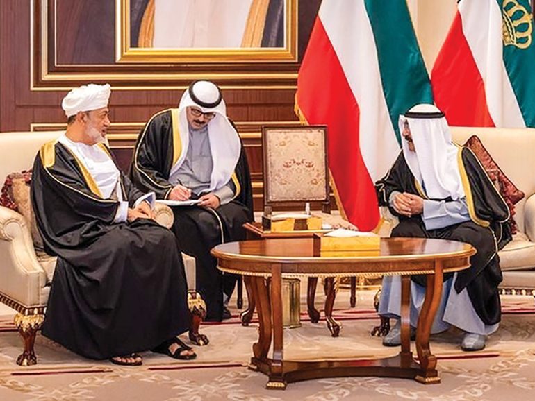 His Majesty Sultan Haitham and Kuwait Emir Sheikh Mishal al Ahmad al Jaber al Sabah Kuwait Emir to pay state visit on Tuesday