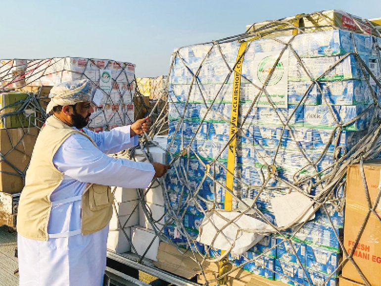 Oman establishes airbridge to send aid to Gaza