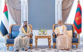H M Sultan Haitham meets Ruler of Dubai Sheikh Mohammed