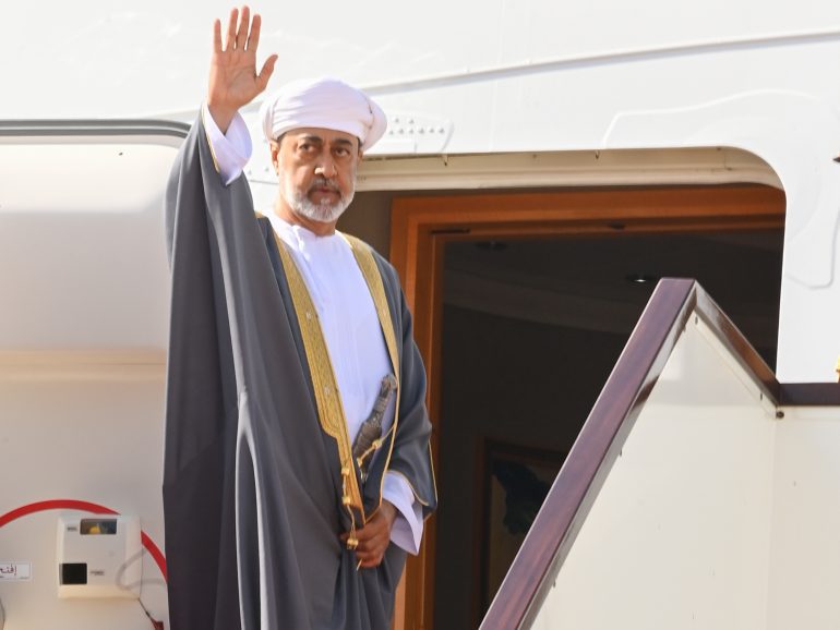 H M Sultan Haitham lands in UAE for 2-day visit