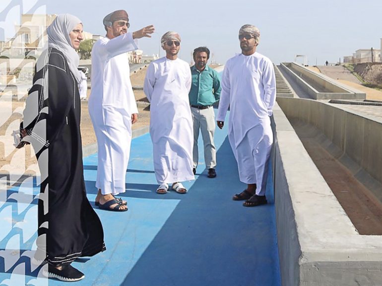 Progress of Golden Jubilee Walk project in Seeb reviewed