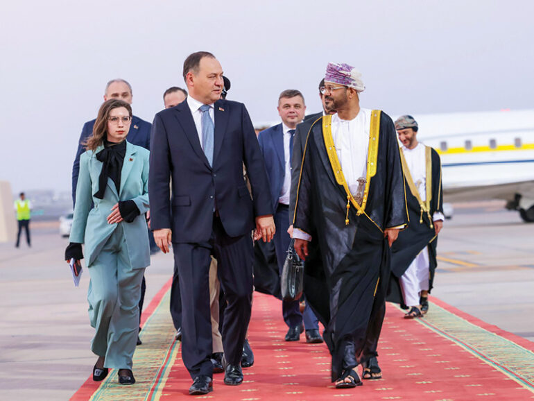 Belarusian PM arrives in Muscat for official visit