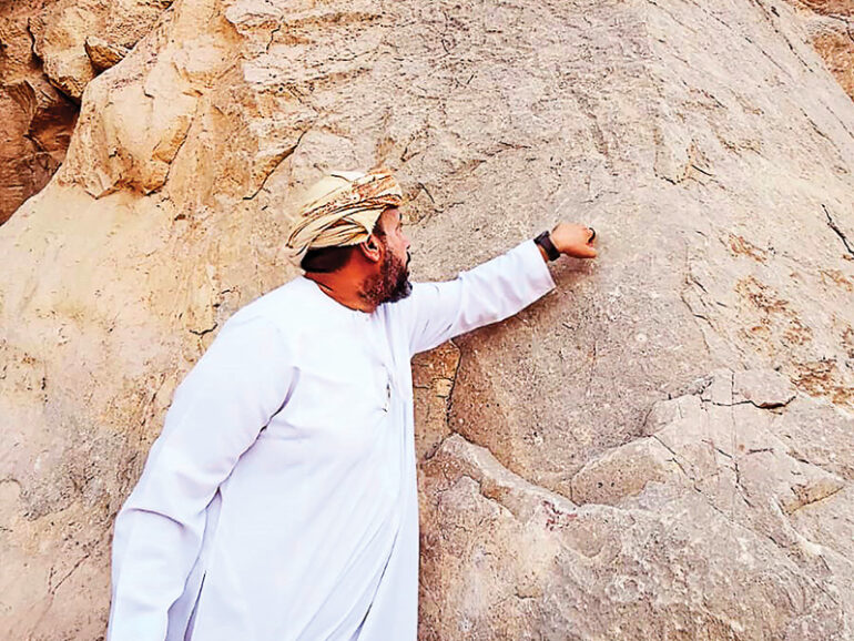 Iron Age rock carvings found near Nakhal Fort