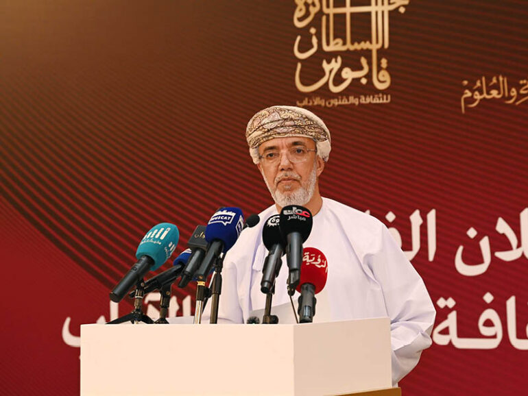 Winners of 11th Sultan Qaboos Award for Culture, Arts and Literature announced