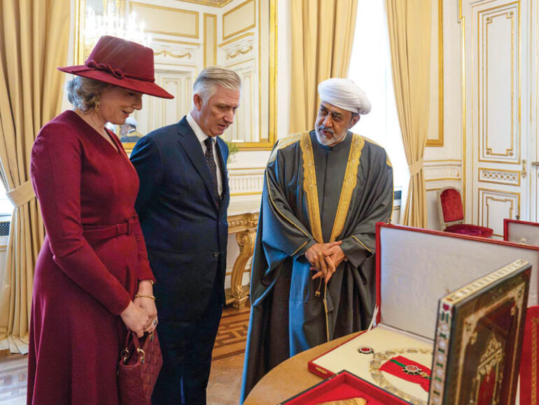His Majesty conferred with highest Belgian order
