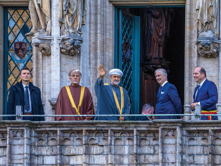 His Majesty visits historic Brussels Town Hall