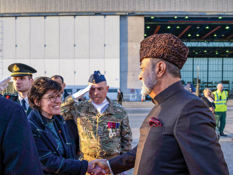 His Majesty reaches Belgium