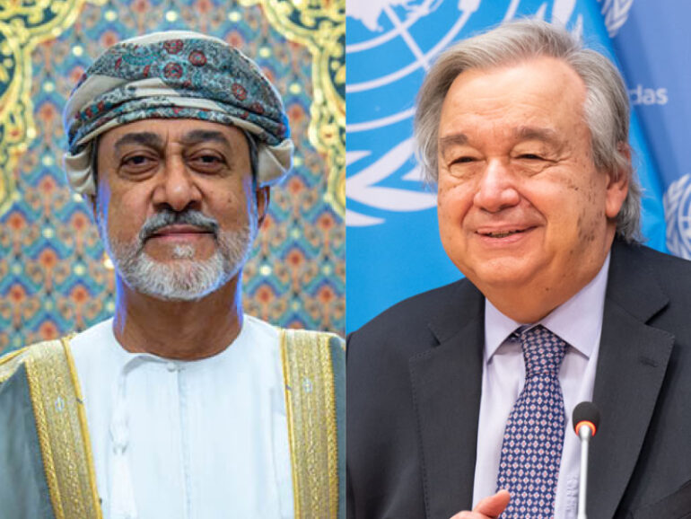UN chief praises Oman's role in peace efforts