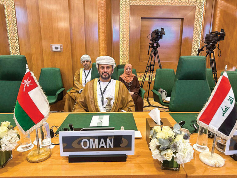 Sheikh Mohammed al Qatabi, Head of Foreign Ministry’s International Organisations Department Oman calls for justice and peace for Palestinians