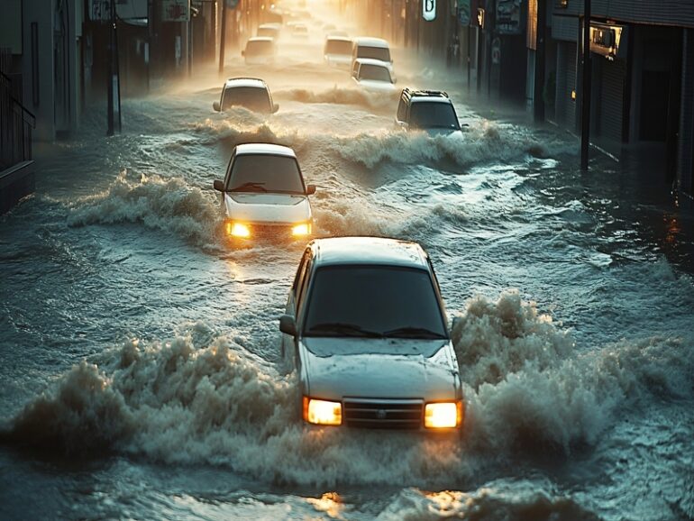 Cars swept away as flash floods hit Saudi Arabia