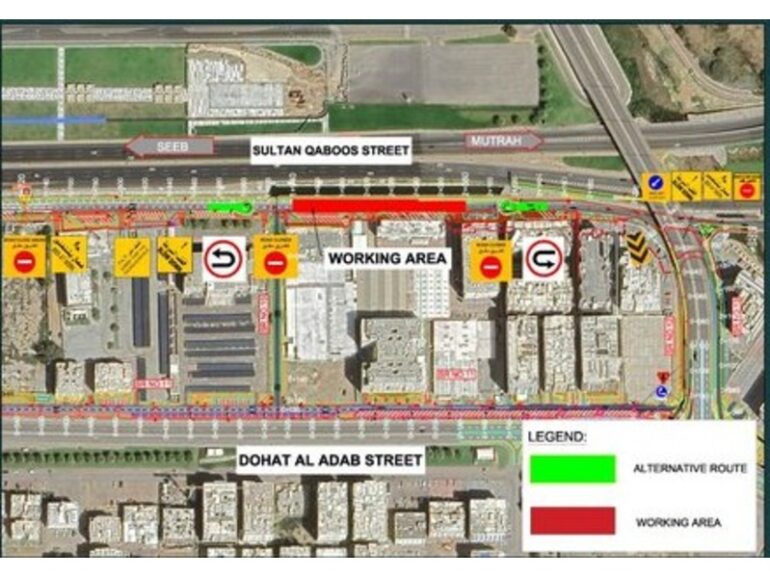 Al Khuwair street closure announced for roadworks