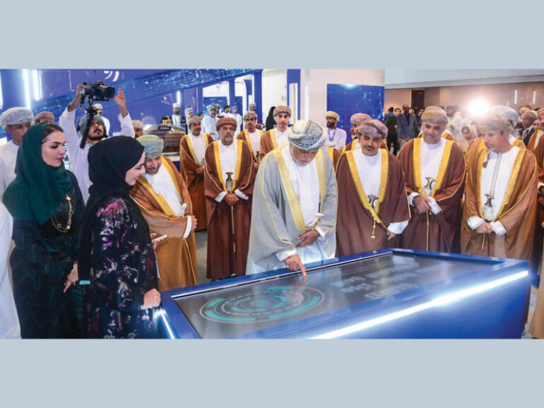 H H Sayyid Shihab bin Tarik al Said at the opening of COMEX Global Technology Exhibition 2025 at OCEC