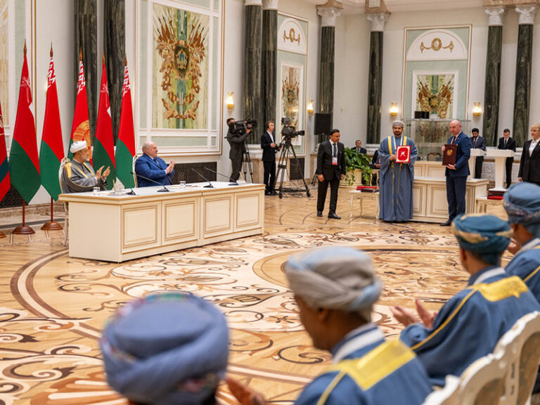 H M Sultan Haitham, Lukashenko grace signing of agreements, MoUs