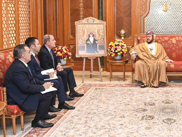 Oman-Azerbaijan diplomatic relations Sayyid Asaad receives Azerbaijan Foreign Minister