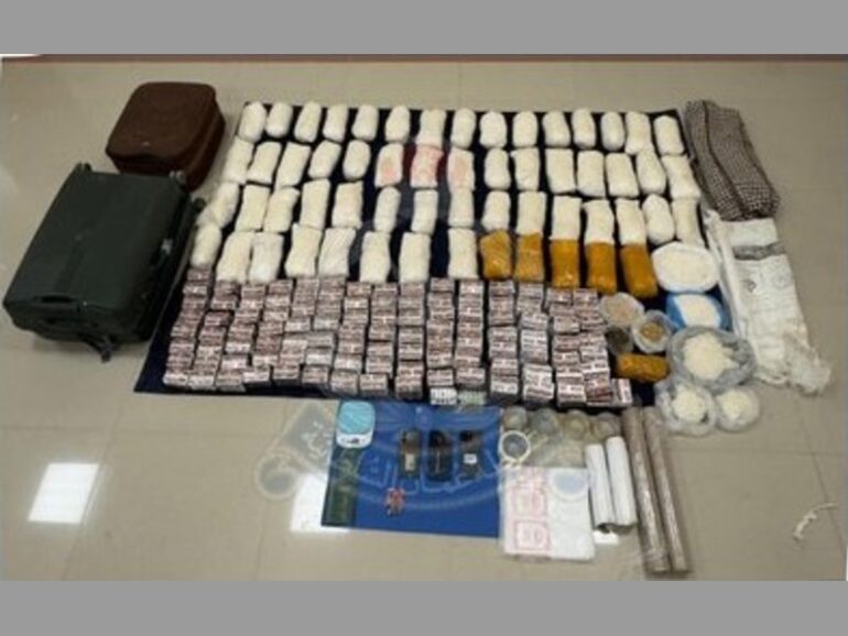 Oman drug bust, Royal Oman Police, Seeb, Muscat Police, drug trafficking Oman, psychotropic substances Oman, drug crimes, Oman news, drug control Oman, ROP arrests, anti-drug operations, Wilayat of Seeb, drug enforcement Oman
