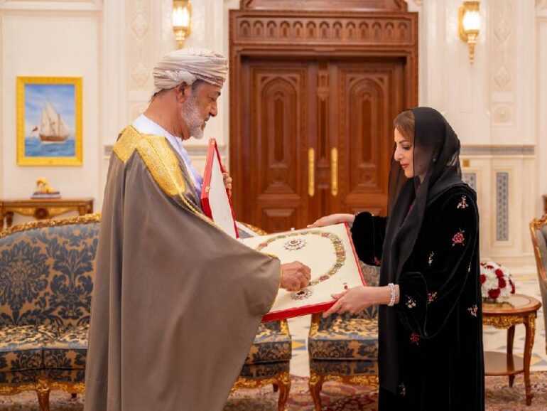 H M Sultan Haitham confers Royal Order of Honour on Hon’ble Lady