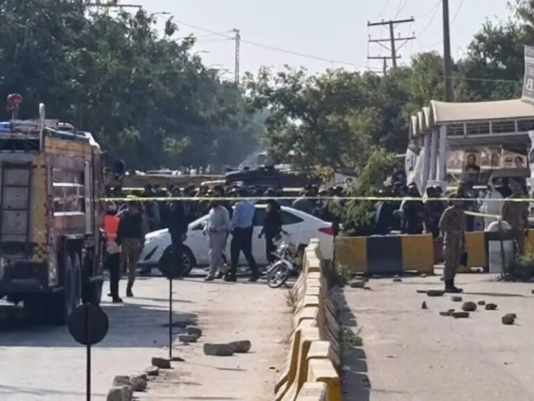 12 killed in suicide blast outside Islamabad court