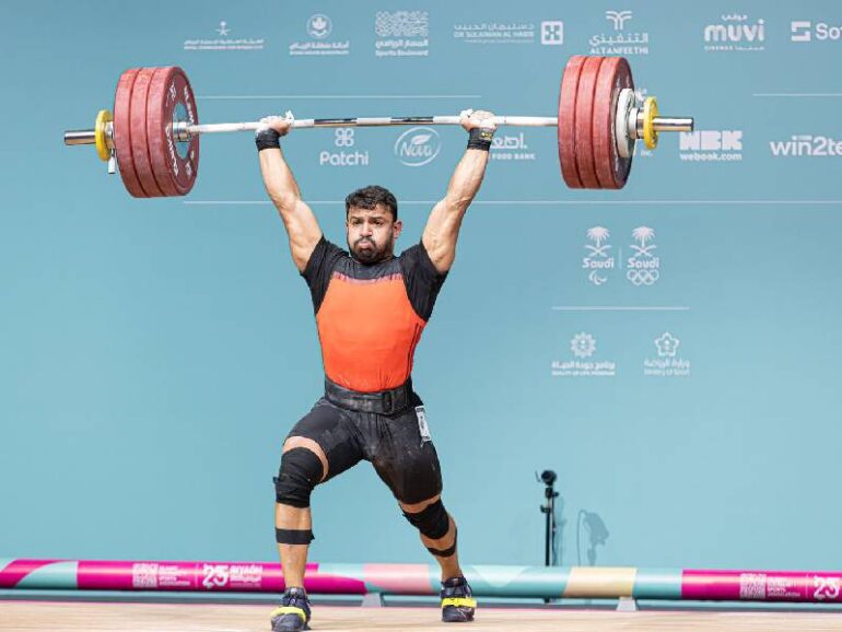 Weightlifter Amer al Khanjari claims two medals in Riyadh