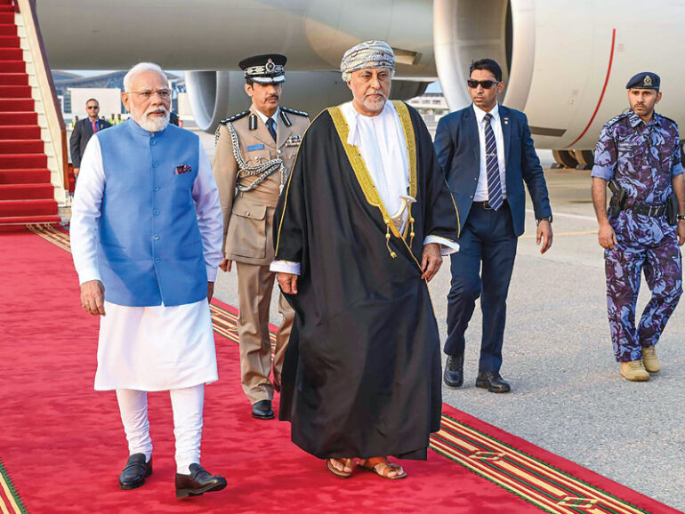 Indian PM Modi accorded official reception
