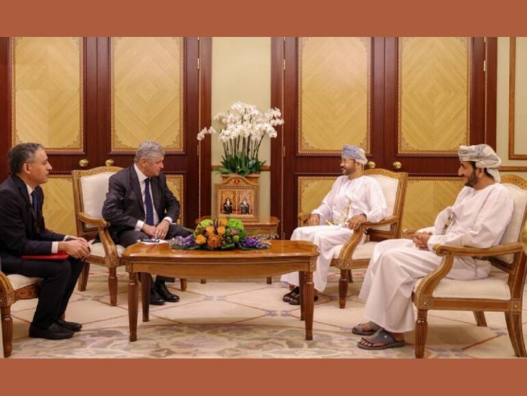 H M Sultan Haitham receives message from French President