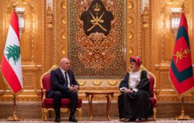 H M Sultan Haitham, Lebanese President discuss furthering ties