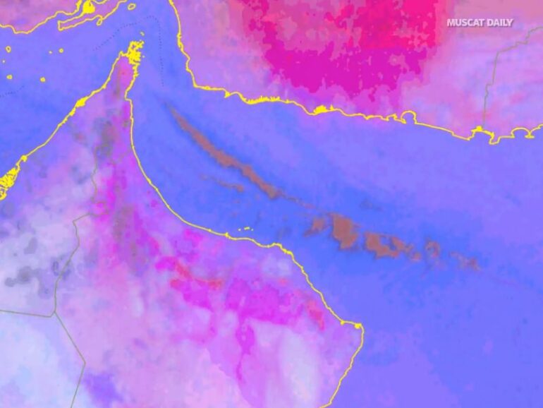 advancing dust mass towards northern governorates