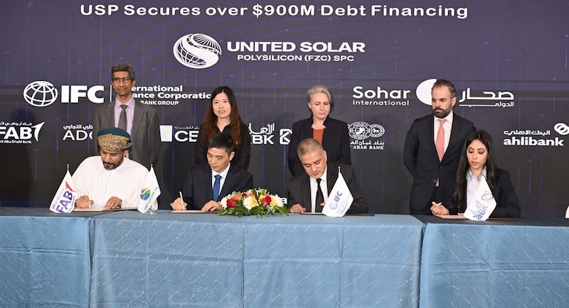 United Solar secures over $880mn financing for polysilicon facility in Suhar