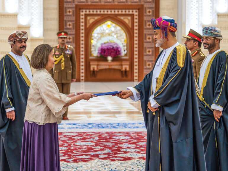 H M Sultan Haitham receives credentials of 12 envoys