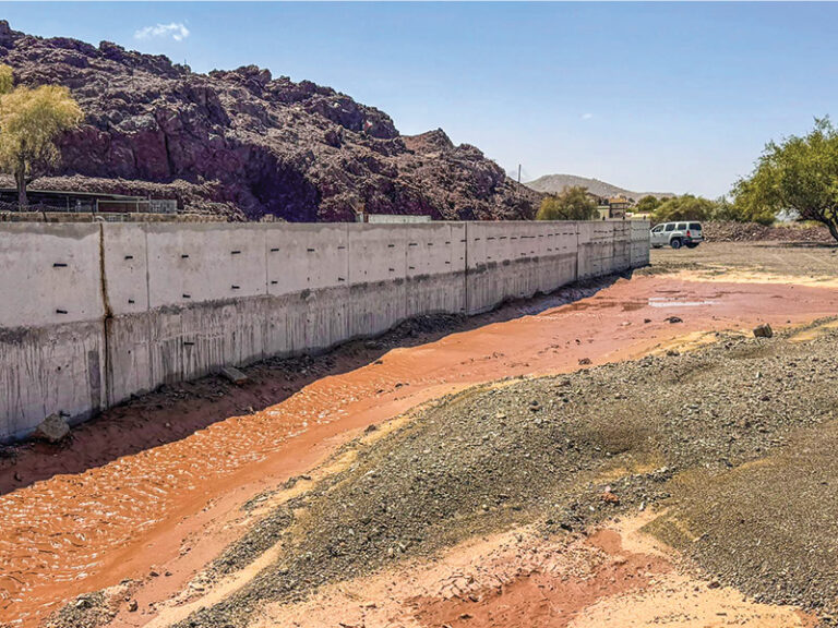 Community partnership drives flood protection work in Yanqul