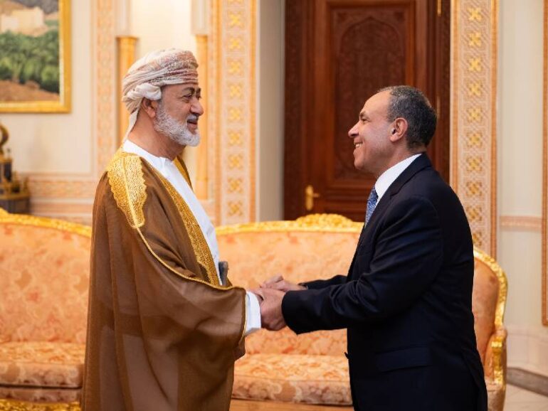 H M Sultan Haitham , Egyptian FM discuss regional tensions and stability efforts