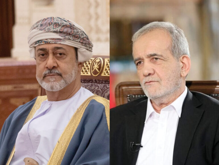 H M Sultan Haitham reiterates Oman’s neutral stance to Iran president