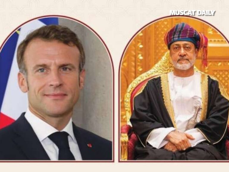 H M receives call from Macron