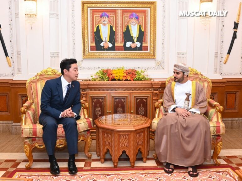 H M receives written message from President of South Korea