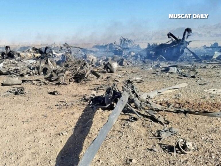 Iran reports destruction of US Black Hawk helicopters