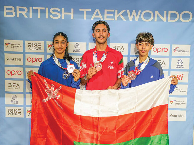 (From left) Fedaa, Nibras , Nawaf