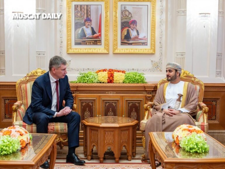 Sayyid Theyazin receives Russian Minister of Economic Development