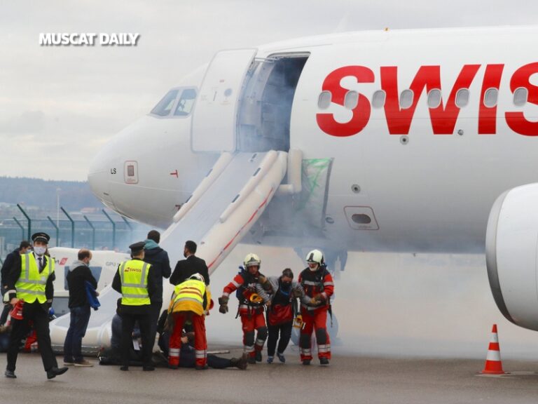 Swiss Air aborts take-off due to engine fire, 6 injured India