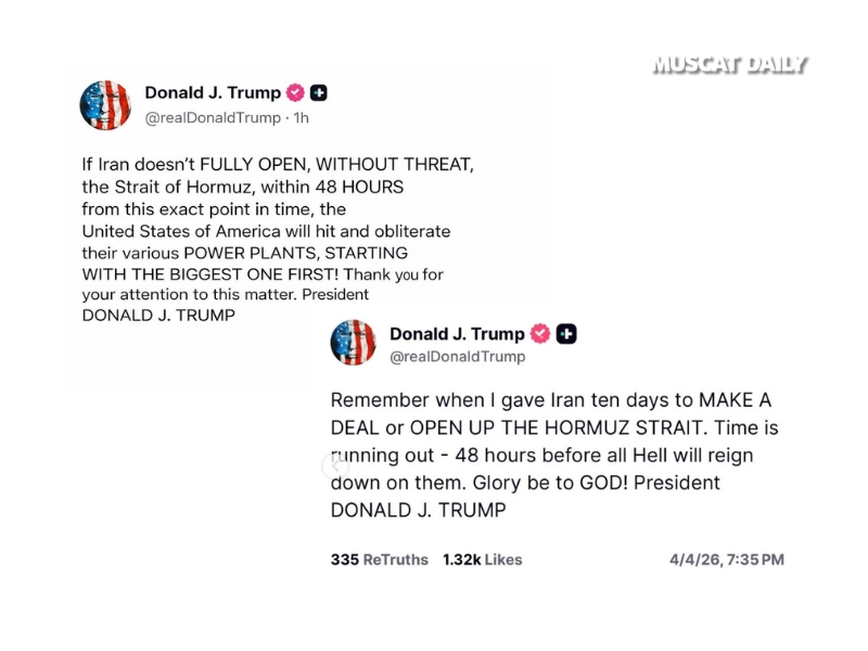 Trump sets 48 hour deadline for Iran to reopen Strait of Hormuz