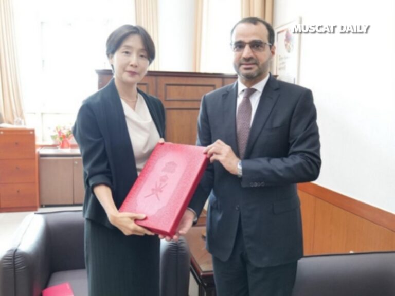H M sends written message to President of South Korea
