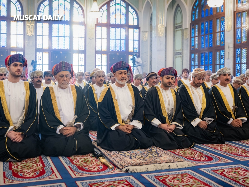 Seine Majestät der Sultan wird das Eid al-Adha-Gebet im Suhar verrichten