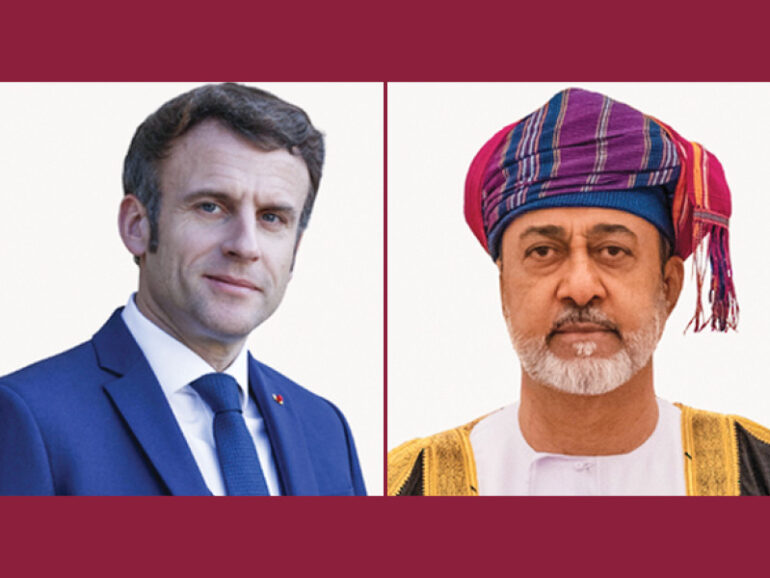 H M, French President discuss regional developments