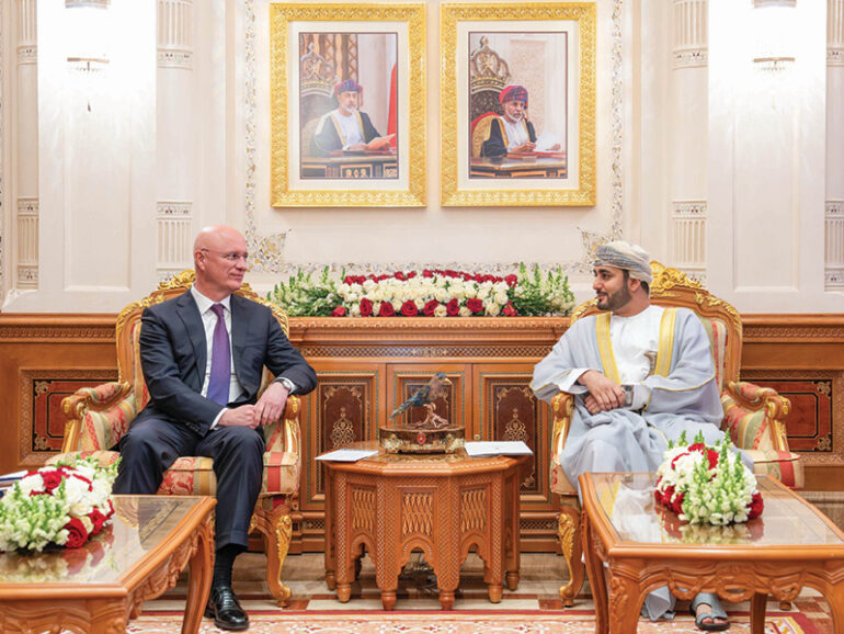 H M Sultan Haitham receives message from Kazakh President