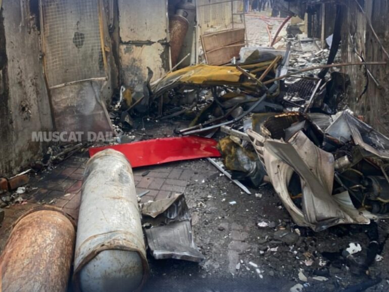 Gas cylinder explosion at Amerat restaurant injures two