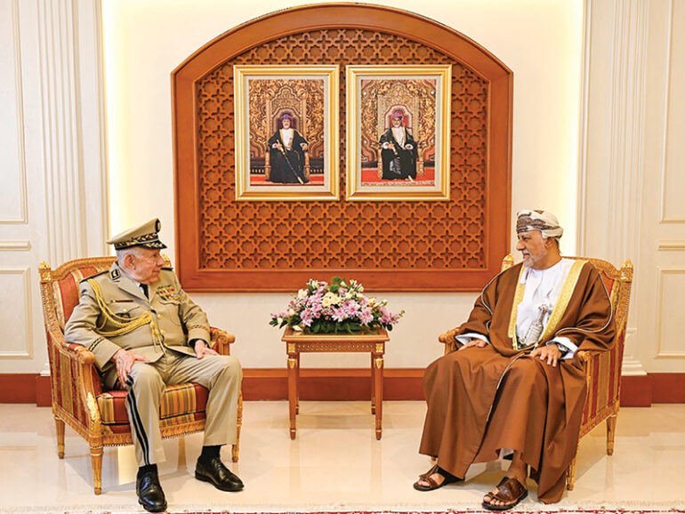 HH Sayyid Shihab receives Algerian military official
