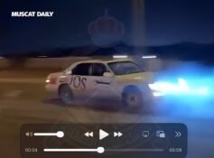 Motorist detained following dangerous stunts and drifting in Suhar