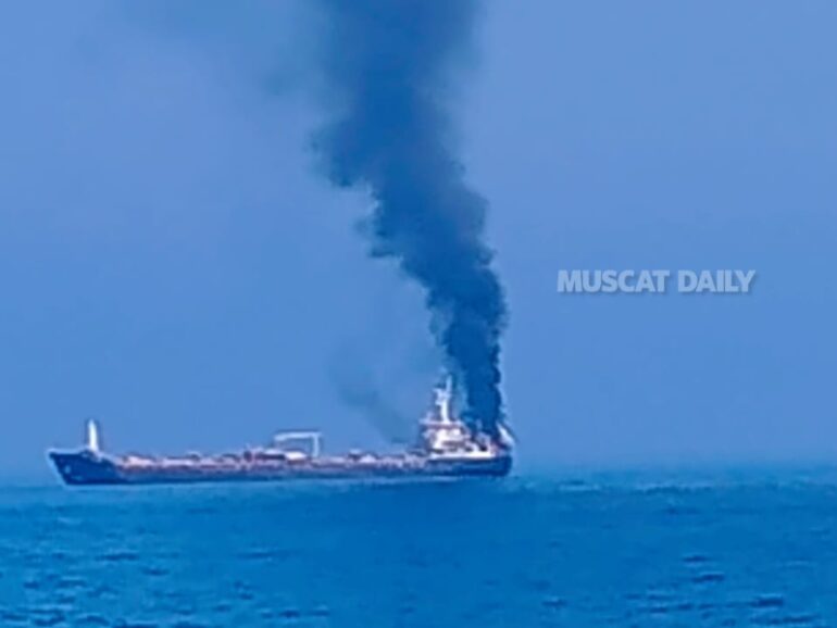 Fire Reported on Board Vessel Near Shinas Port