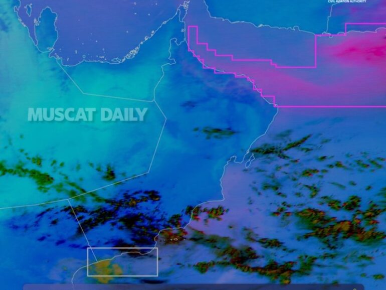 CAA detects dust mass movement over Sea of Oman